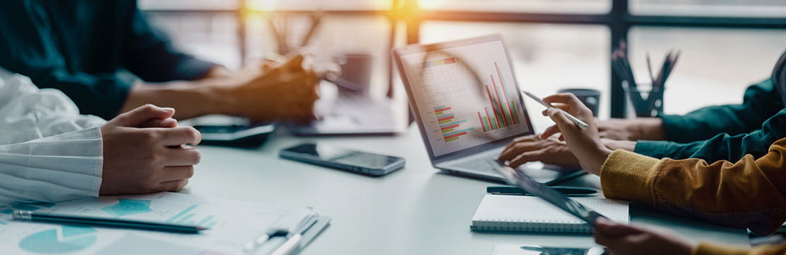 People in a meeting.